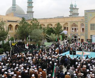 حضور بسیجیان پایگاه شهید چمران در اجتماع بزرگ میثاق با ولایت